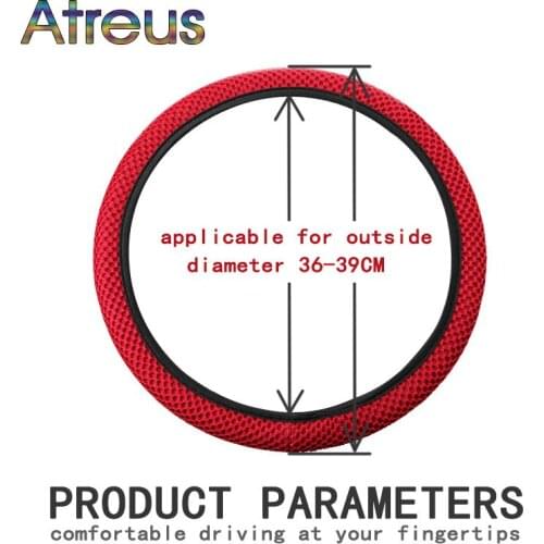 DIY Skidproof Car Styling Steering-Wheel Cover For Toyota Corolla RAV4 Subaru XV Chevrolet Cruze Aveo sail Saab Dacia Duster