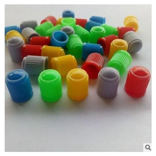 Colored plastic valve caps automobile motorcycle bicycle tire valve caps dust caps dust caps