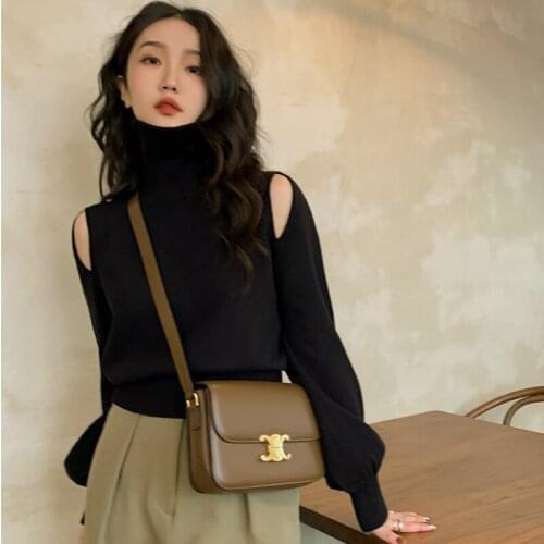 Женские пуловеры с открытыми плечами DALMAZZO China At AliExpress