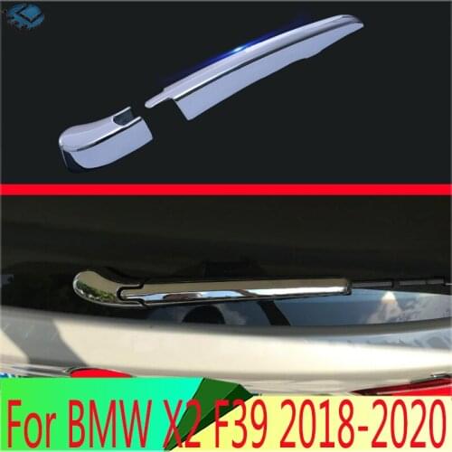 For BMW X2 F39 2018 2019 Car Decoration ABS Chrome Rear Window Wiper Cover Trim Overlay Nozzle Molding Garnish
