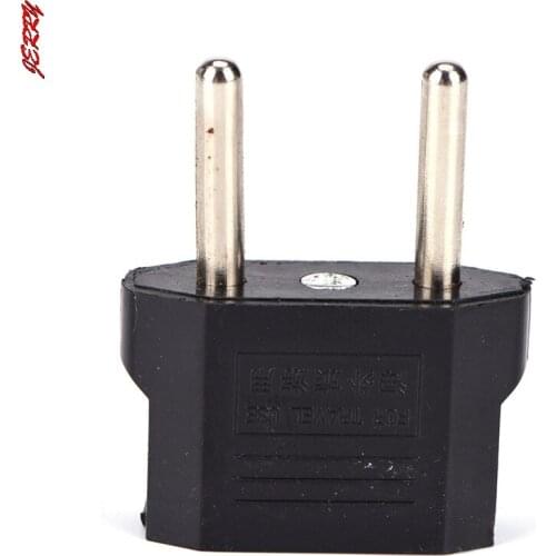 New 2 Round Socket Pin US AU EU To EU Plug Travel Wall AC Power Charger Socket Adapter Cable Converter