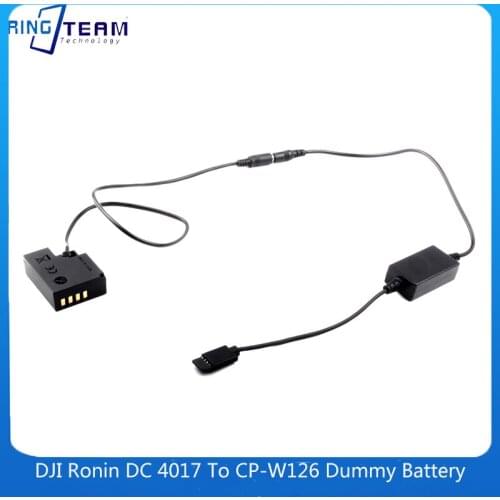 Suitable For DJI Ronin Stabilizer Flat Port DC 4.0*1.7mm To CP-W126 Dummy Battery Fuji X-Pro1 Pro2 T1 T1IR T2 Camera Power Cord