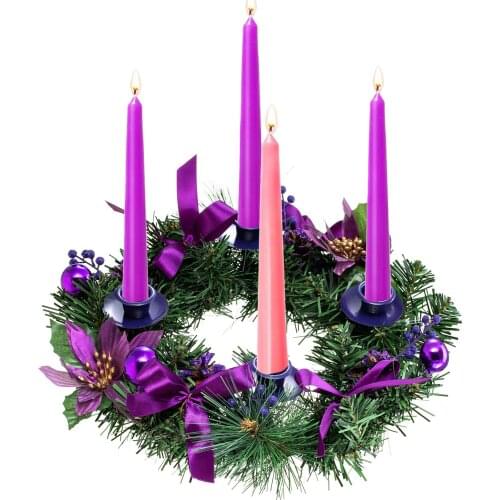Christmas Advent Wreath Door Hanging Decoration Candlestick Durable Material Happy Halloween Party Home Party Dependable