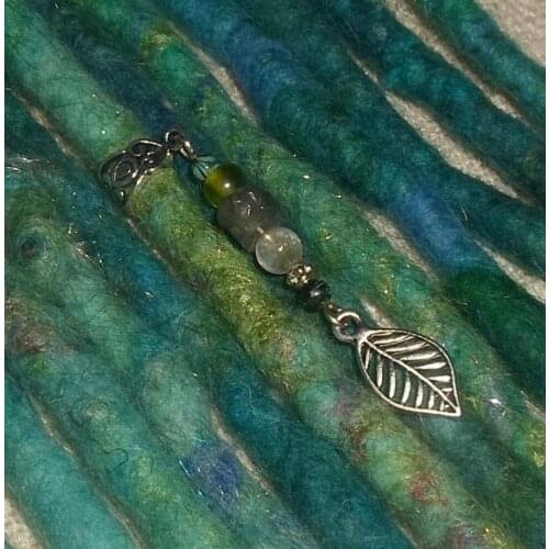 Silver Leaf BohemianJewellery Dangle Beads Wrap hair accessories for women