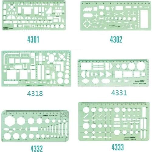 Drawing templates ruler for Furniture,Power Engineering,Interior Design,Nut Design, No.4301/4302/4318/4331/4332/4333