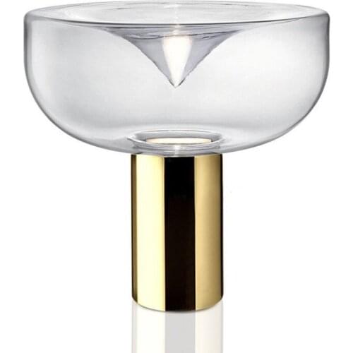 Nordic modern minimalist table lamps for living room white glass ball table light iron tripod milky round ball desk lamp Reading