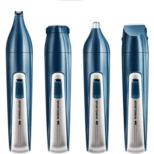 SM 4 in 1 rechargeable nose hair trimmer beard hair trimmer sideburn trimmer electric shaver hair carving washable