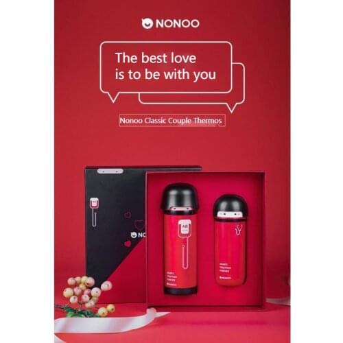Innoo Thermos Bottle Cup Couples Creativity A Pair Of Stainless Steel Water Thermo Mug Student Cartoon Lovely Valentines Gift