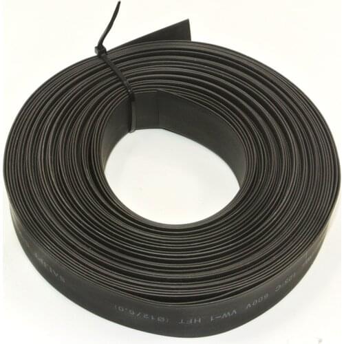 10 Meter/lot Heat Shrink Tubing Tube Black Color 7mm 8mm 10mm 12mm 14mm 16mm 18mm 20mm 25mm