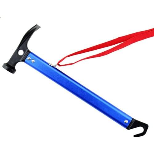 Nail Hammer Outdoor Mountaineering Camping Tent Ground Hook Aluminum Handle Mason Multi-function gear hiking hunting