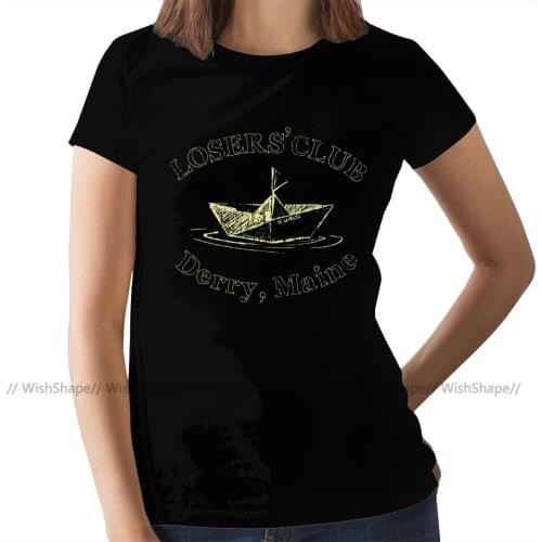 It Stephen King T-Shirt Losers Club T Shirt Trendy 100 Cotton Women tshirt White Short-Sleeve Ladies Tee Shirt