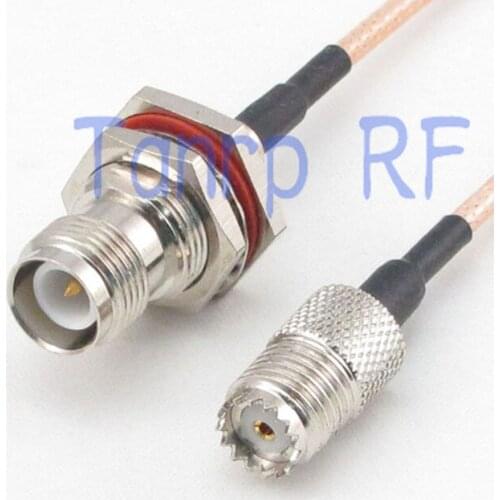 15CM Pigtail coaxial jumper cable RG316 extension cord 6inch MINI UHF female jack to RP TNC female jack RF adapter connector