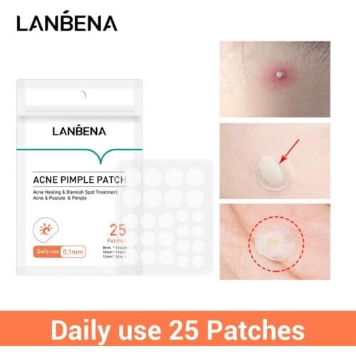 LANBENA Acne Pimple Patch 25pcs Daily Use Invisible Acne Stickers Blemish Acne Master Effectively Pimple Remover Mask Skin Care