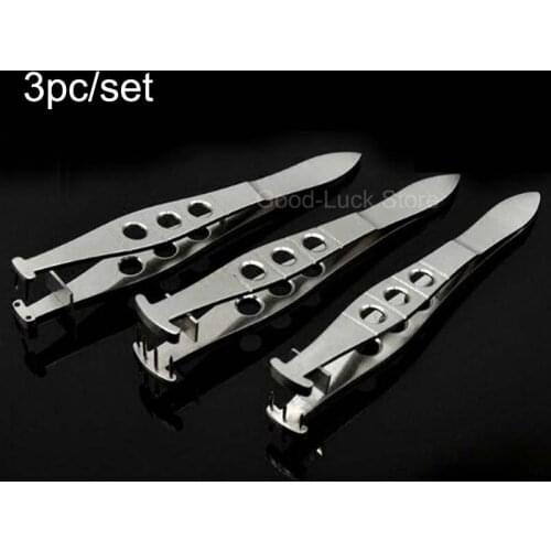 3pcs stainless steel Microscopic Ophthalmic Instruments Double eyelid Customization perforator Punching device Eyelid designer