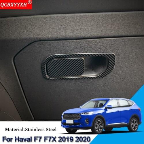 Car Styling Interior Co-pilot Storage Box Decorative Sequins Stickers Cover Automobiles Accessories For Haval F7 F7X 2019 2020