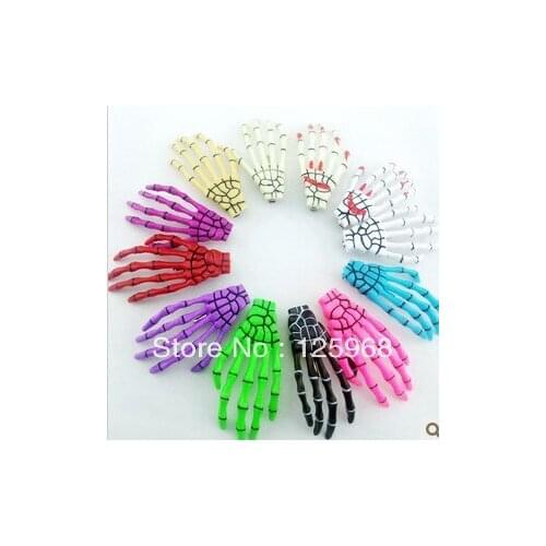 Free Shipping!New Arrive 20pcs/lot Fashion Halloween Skeleton Hand Bone Hair Clip Hairclip Girls Hair Accessories