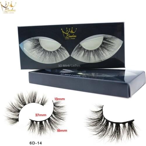 CrownLashes 3D Handmade Fake Eyelashes Natural Long Thick Daily Makeup Thick Cross Eyelashes Eye Lashes