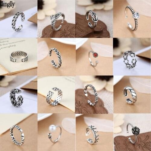 Dinglly Women's Silver Rings