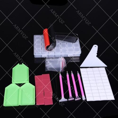 Diy Diamond Embroidery Accessories and Tools Kit Adult or Kids Diamond Painting Box Mosaic Glue Pen Kit