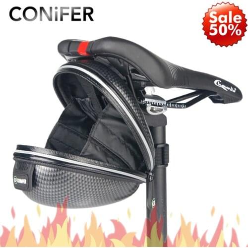 Conifer Bike Rear Bag Reflective Rain Waterproof Portable Mountain Road Bike Rack Frame Tube Cycling Tail Bag Bicycle Saddle Bag