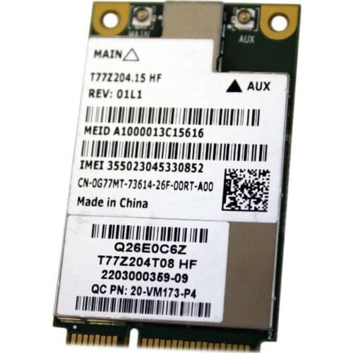 Wireless Adapter Card for Dell Latitude E6420 E5420 0269Y 00269Y DW5630 5630 Gobi 3000 3G EVDO/WCDMA WWAN