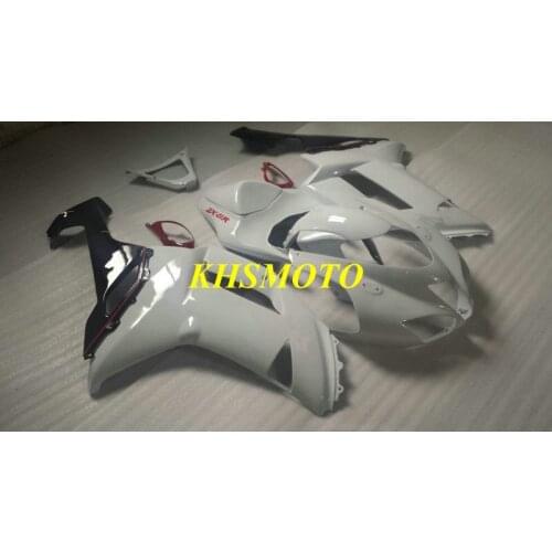 Injection mold Fairing kit for KAWASAKI Ninja ZX6R 07 08 ZX6R 636 2007 2008 zx6r 07 Classical white Fairings set +7 gifts HG25