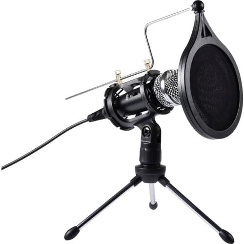 Recording Condenser Microphone Mobile Phone Microphone 3.5mm Jack Microfone For Computer PC Karaoke Mic For Android IOS