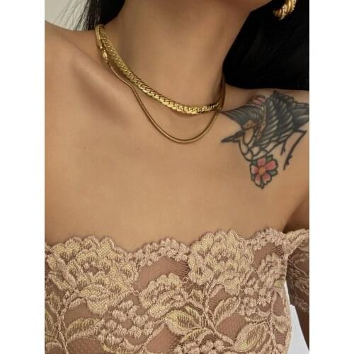 Best Bamboo Chain Type Vintage Style Snake Chain Chain Type Necklaces