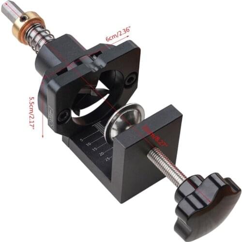 Adjustable Woodworking Pocket Hole Drill Guide Locator Auxiliary Positioning L4MB