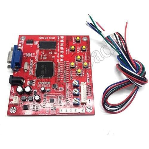 RGBS CGA Naar VGA Video High Definition Output Duurzaam Arcade Game Professionele Signaal Switching Module Draagbare Converter B