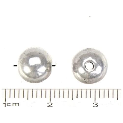 Ball beads 8mm bracelets handicrafts made diy stuff round blank smooth silver metal classic jewelry findings & accessories 30pcs