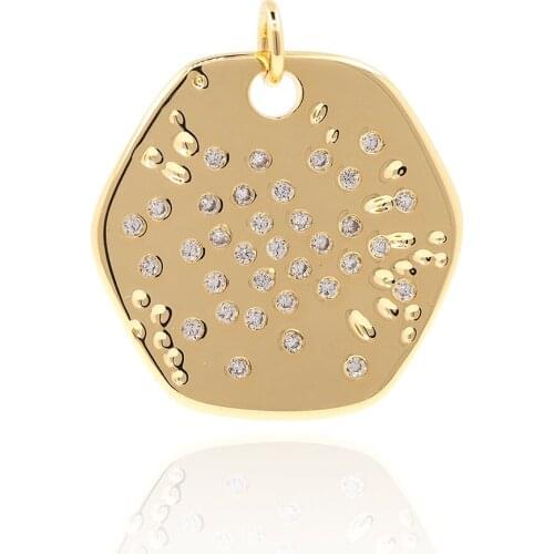 Street Hip Hop Creative Bump Round Small Hang Tag Pendant Tide Female Stainless Steel INS Coins Pendant Accessories