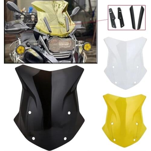 Motor Windscreen Windshield with Wind Screen Trim Strip For BMW R1200GS R 1200 GS LC R1250GS R1250 GS ADV Adventure 2013 - 2021