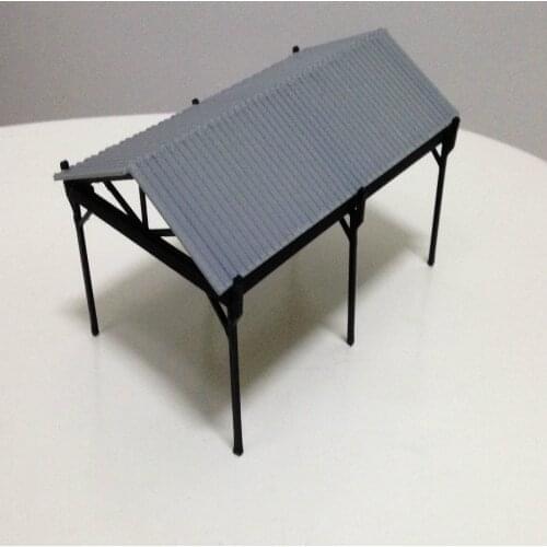 Train Railway Model Scene HO Ratio 1:87 Car Shed