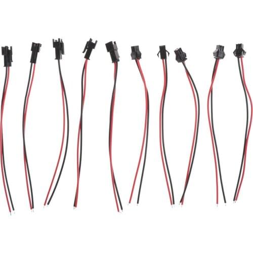 10pcs 5 Pairs Male+Female Connector Plug Cable ( 5 male+5 Female) Connectors Cable for RC Battery