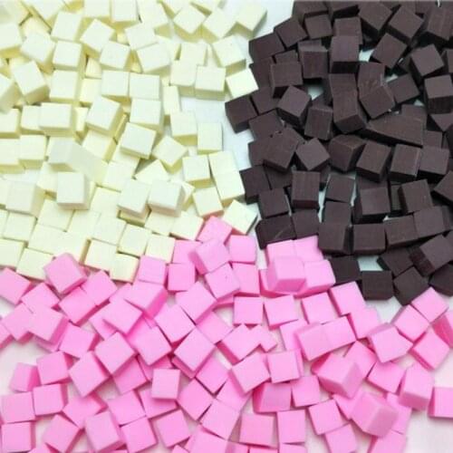 100g Simulation Chocolate Candy Cube Polymer Hot Clay Sprinkles For DIY Crafts Scrapbooking Phone Cake Decoration Accessories