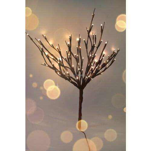 15PCs a Lot Free Shipping LED Battery Branch Light 20" 100LED Christmas branch light wedding table decoration branch twig light