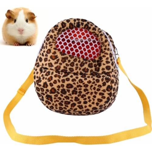 2019 Fashion Creative Small Pet Travel Backpack Pet Carrier Leopard Print Pet Travel Carrier Pet Carry Bag For Hamster Squirrel