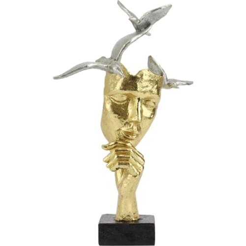 HOT SALE Bird Abstract Figure,Simple Modern Crafts Ornaments, Art Decorations Sculpture For Office Living Room Bar Cafe