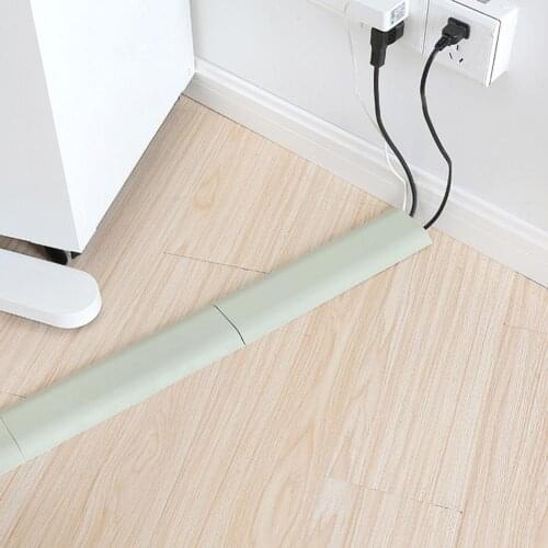 Cable organizer holder Cord Cover Self-adhesive Wall and Floor Wear-resistant PP Portable Network Cable Channel Holder