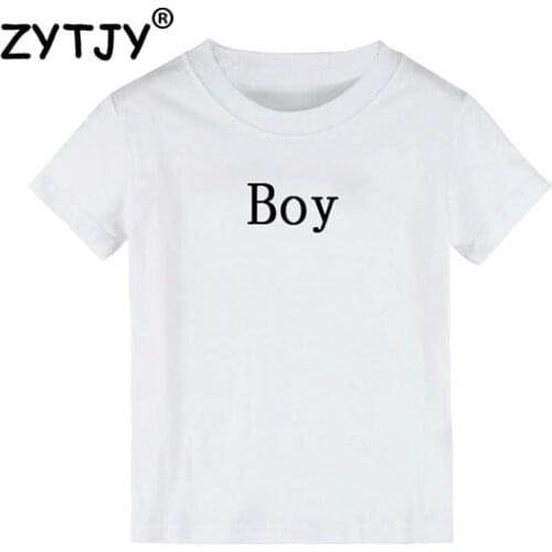 Boy Letters Print Kids tshirt Boy Girl shirt Children Toddler Clothes Funny Top Tees Z-85