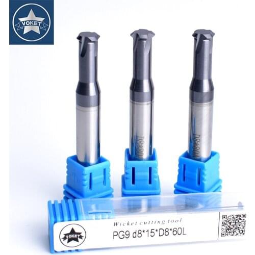 CNC 80Degree Tungsten Steel Single Tooth PG German Standard Thread Milling Cutter P G 7 9 11 13.5 16 21 29 36 42 48 mill Cutters