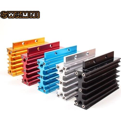 Pit Dirt Bike CNC Cooling Radiator Oil Cooler Kit Aluminum Alloy Oil Cooler Kit For 110CC-150CC ATV LIFAN 110 125CC CRF Monkey B