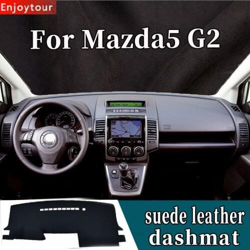 For Mazda5 Mazda 5 PREMACY CR G2 2005 2006 2007 2009 Suede Leather Dashmat Dashboard Cover Pad Dash Mat Car-styling Accessories