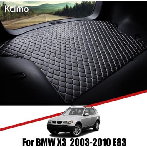 Leather Car Trunk Mat For BMW X3 E83 2003-2010 Trunk Boot Mat X3 Liner Pad xDrive18d BMW E83 Cargo pad Carpet Tail Cargo Liners
