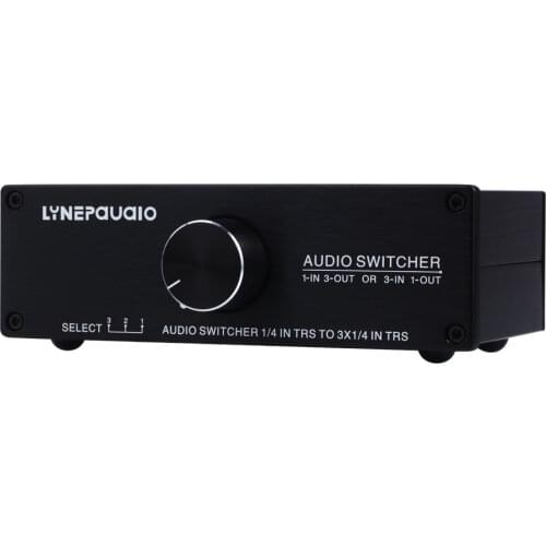 KYYSLB 1 Input 3 Output or 3 Input 1 Output Passive Stereo Speaker Audio Switcher Comparator Sound Quality Lossless Switcher
