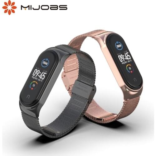 Strap for Mi Band 6 5 Metal Milanese Mi Band 5 Bracelet Wristband Stainless Steel Mi Band 4 Strap For Xiaomi Miband 6 5 4 3 NFC