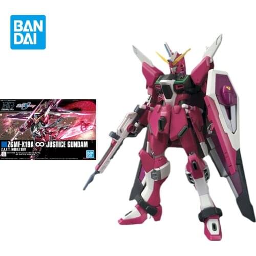 Bandai Gundam Model Kit Assemble Figure HGCE 1/144 Infinite Justice Gundam Anime Action Dolls Collectibles Childrens Toys