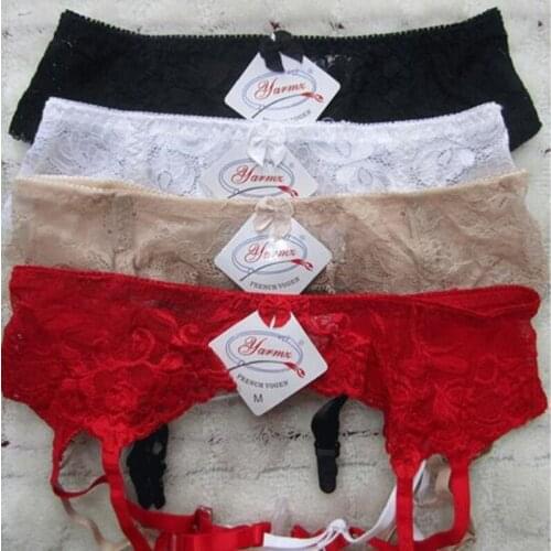 2019 New Lingerie Sexy Hot Erotic Wedding Garters Suspenders Belt Lace Double Breasted Adjustable Waist Belt Sexy Stockings