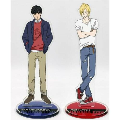 New Anime BANANA FISH Ash Aslan Jade Okumura Eiji Couple Acrylic Stand Figure Gifts